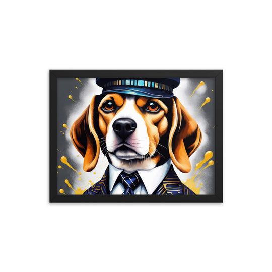 Beagle- Framed photo paper poster v5