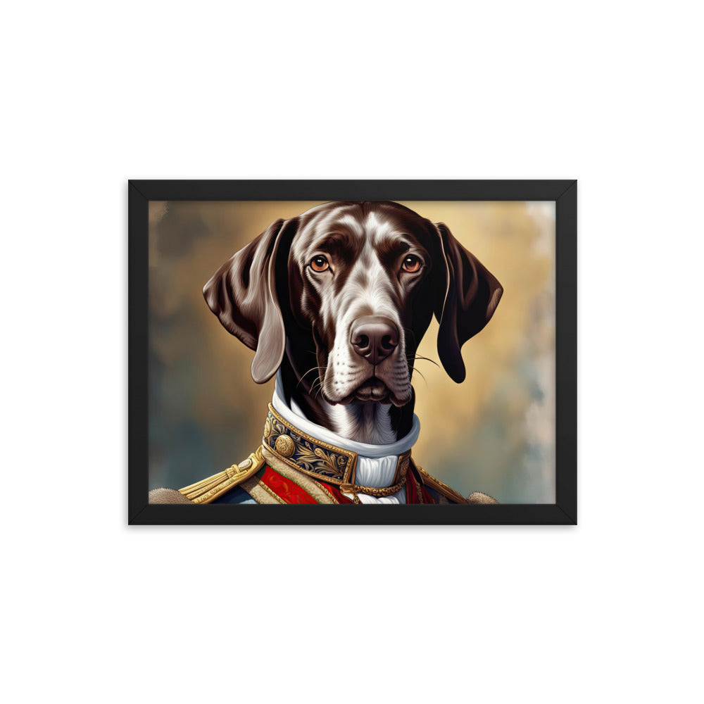 German Shorthaired Pointer- Framed photo paper poster v4