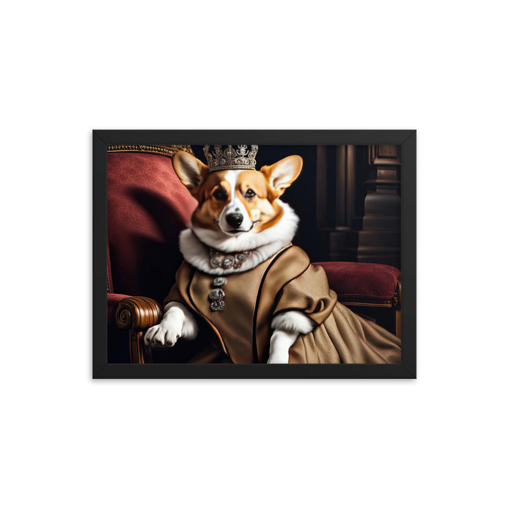 Pembroke Welsh Corgi- Framed photo paper poster