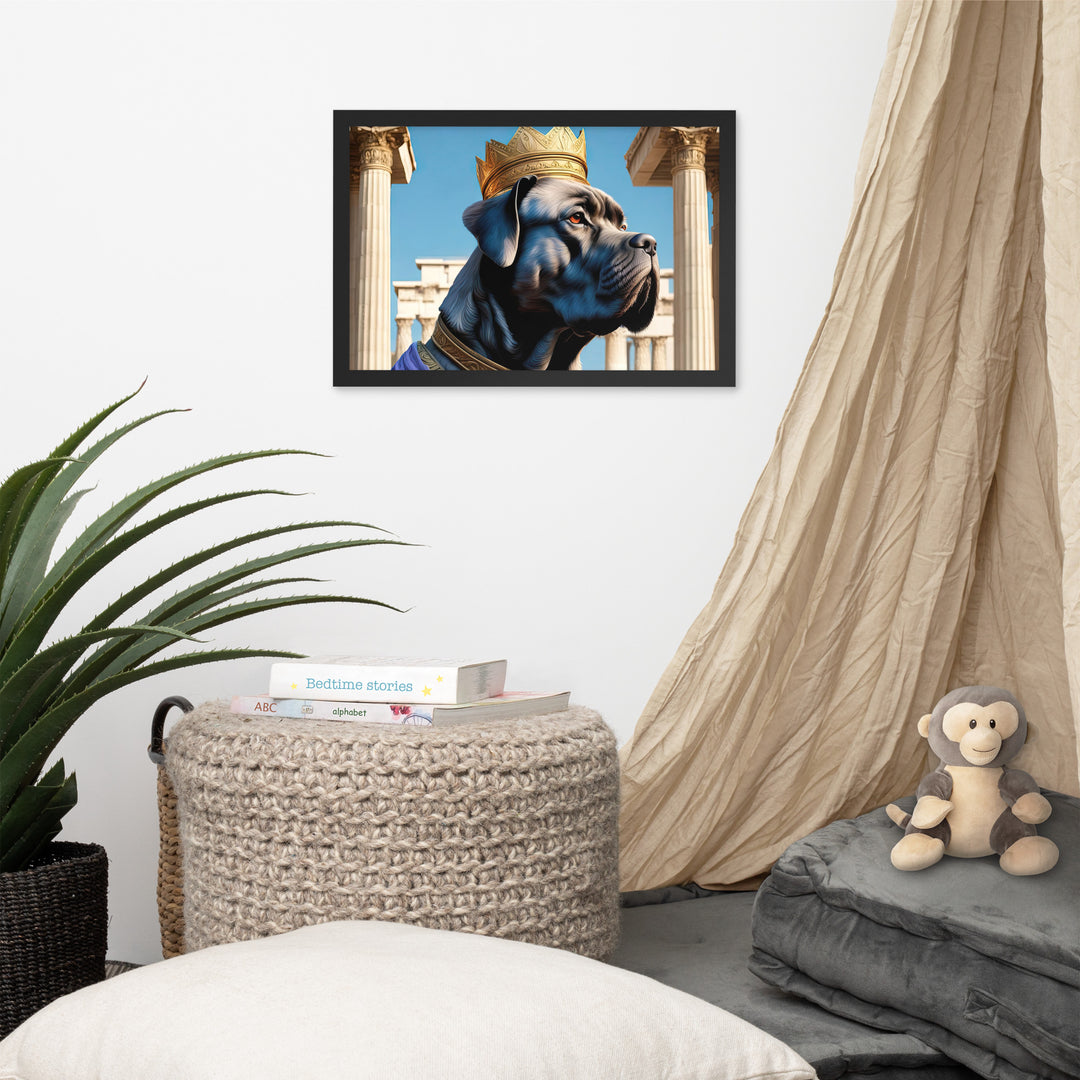 Framed photo paper poster-Cane Corso