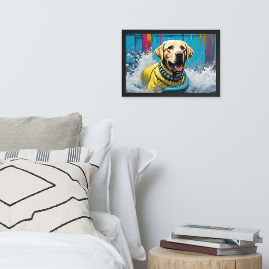 Framed photo paper poster-Labrador Retriever