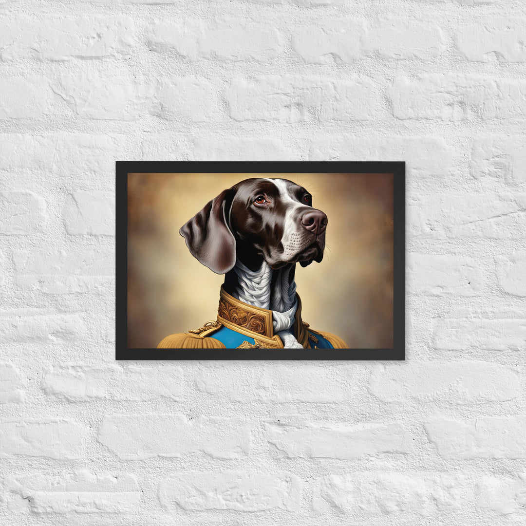 German Shorthaired Pointer- Framed photo paper poster v2