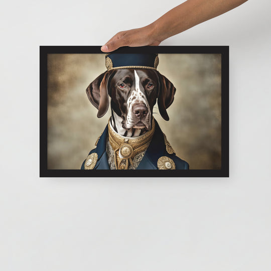 German Shorthaired Pointer- Framed photo paper poster v3