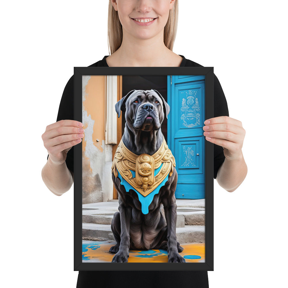 Framed photo paper poster-Cane Corso V2