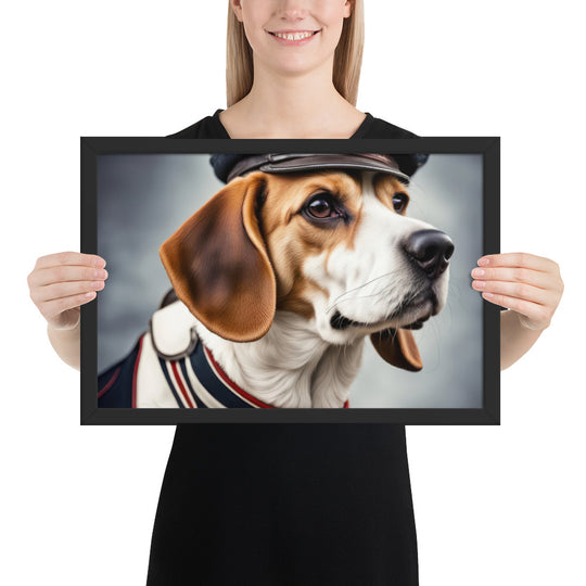 Beagle- Framed photo paper poster v4