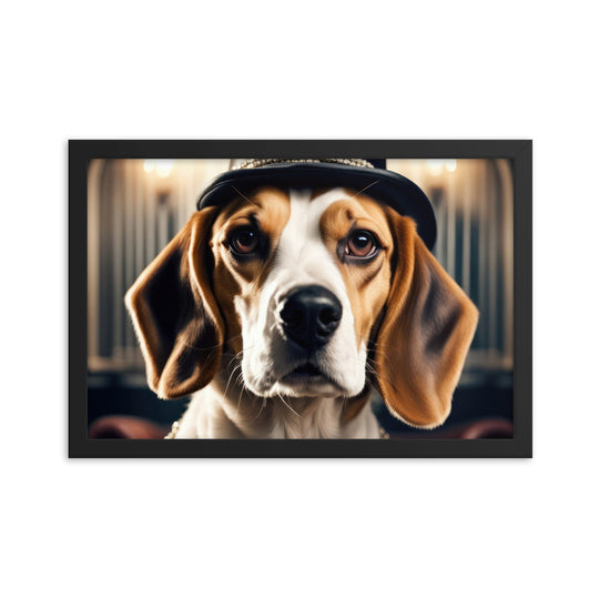 Beagle- Framed photo paper poster