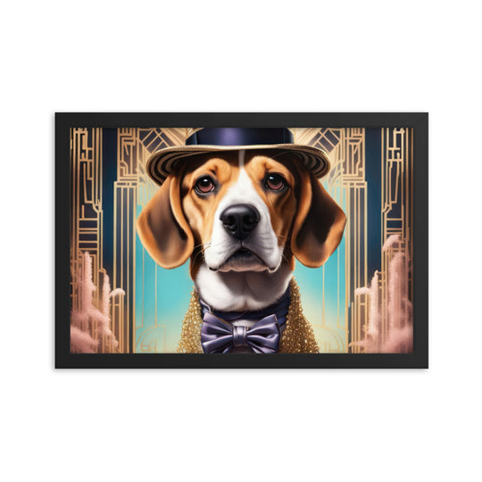 Beagle- Framed photo paper poster v2