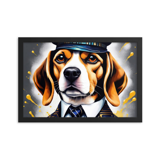 Beagle- Framed photo paper poster v5