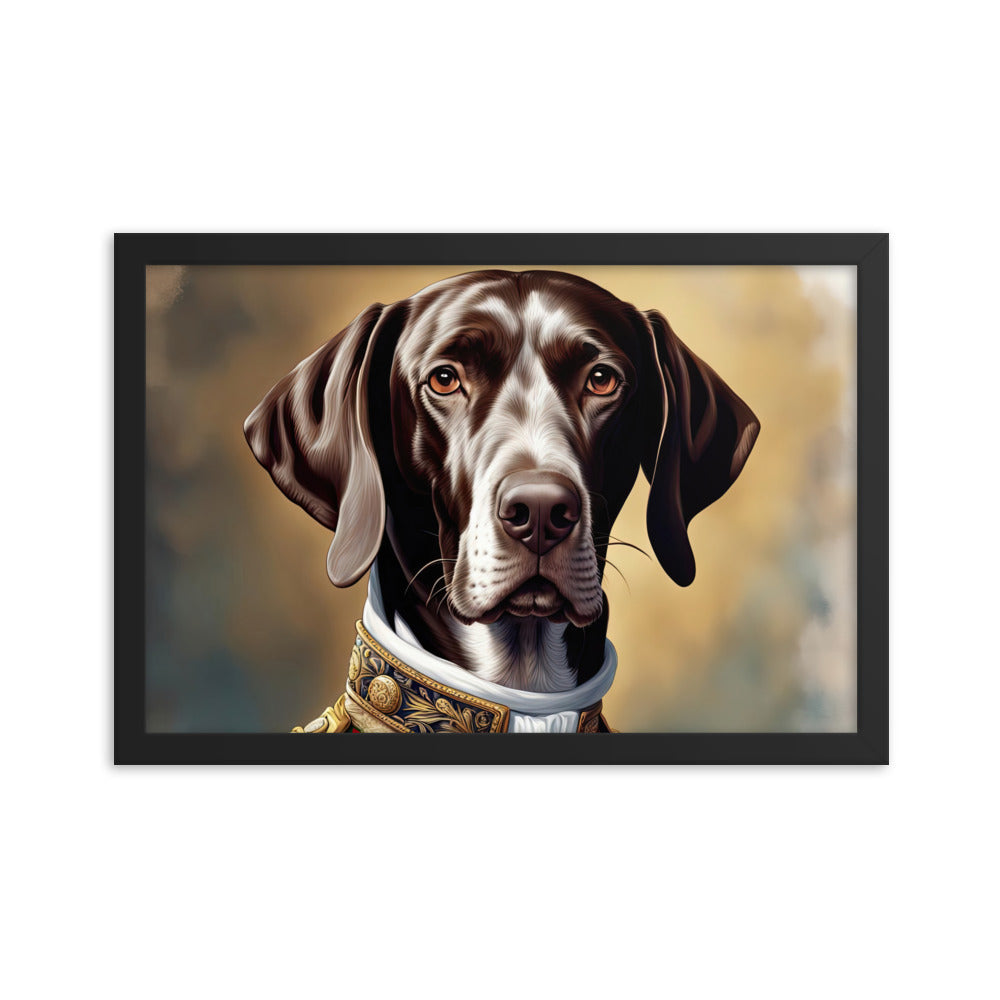 German Shorthaired Pointer- Framed photo paper poster v4