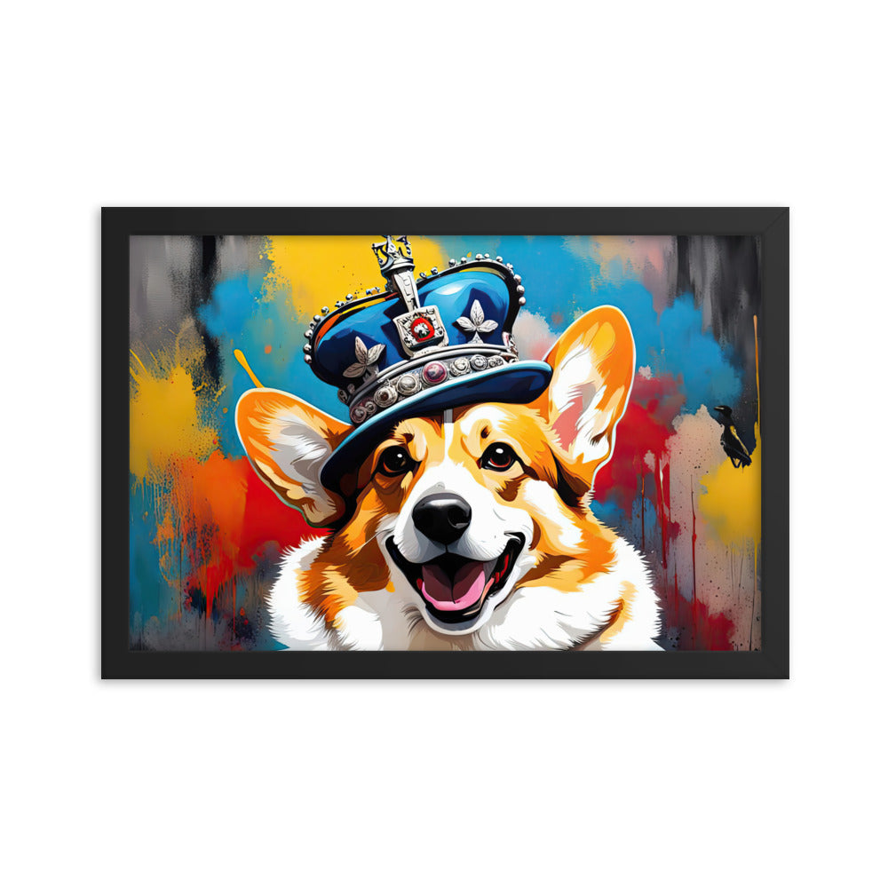 Pembroke Welsh Corgi- Framed photo paper poster v2