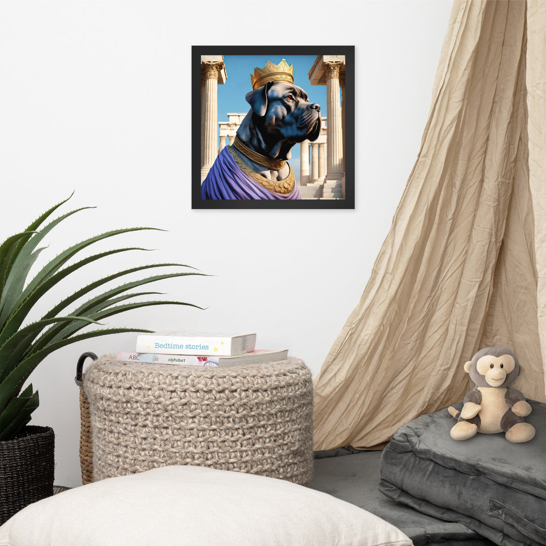 Framed photo paper poster-Cane Corso