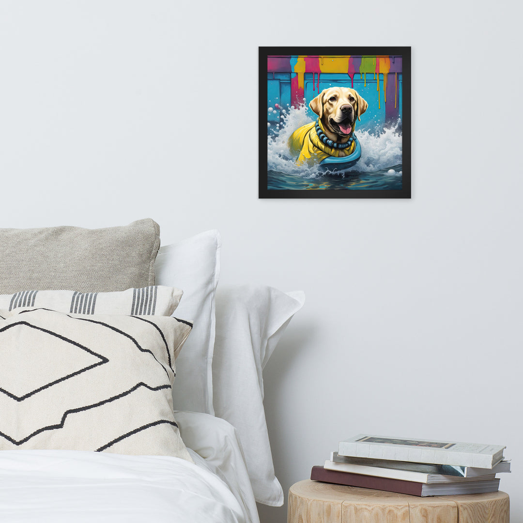 Framed photo paper poster-Labrador Retriever