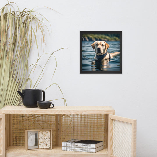 Framed photo paper poster-Labrador Retriever V3