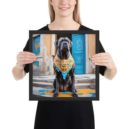 Framed photo paper poster-Cane Corso V2