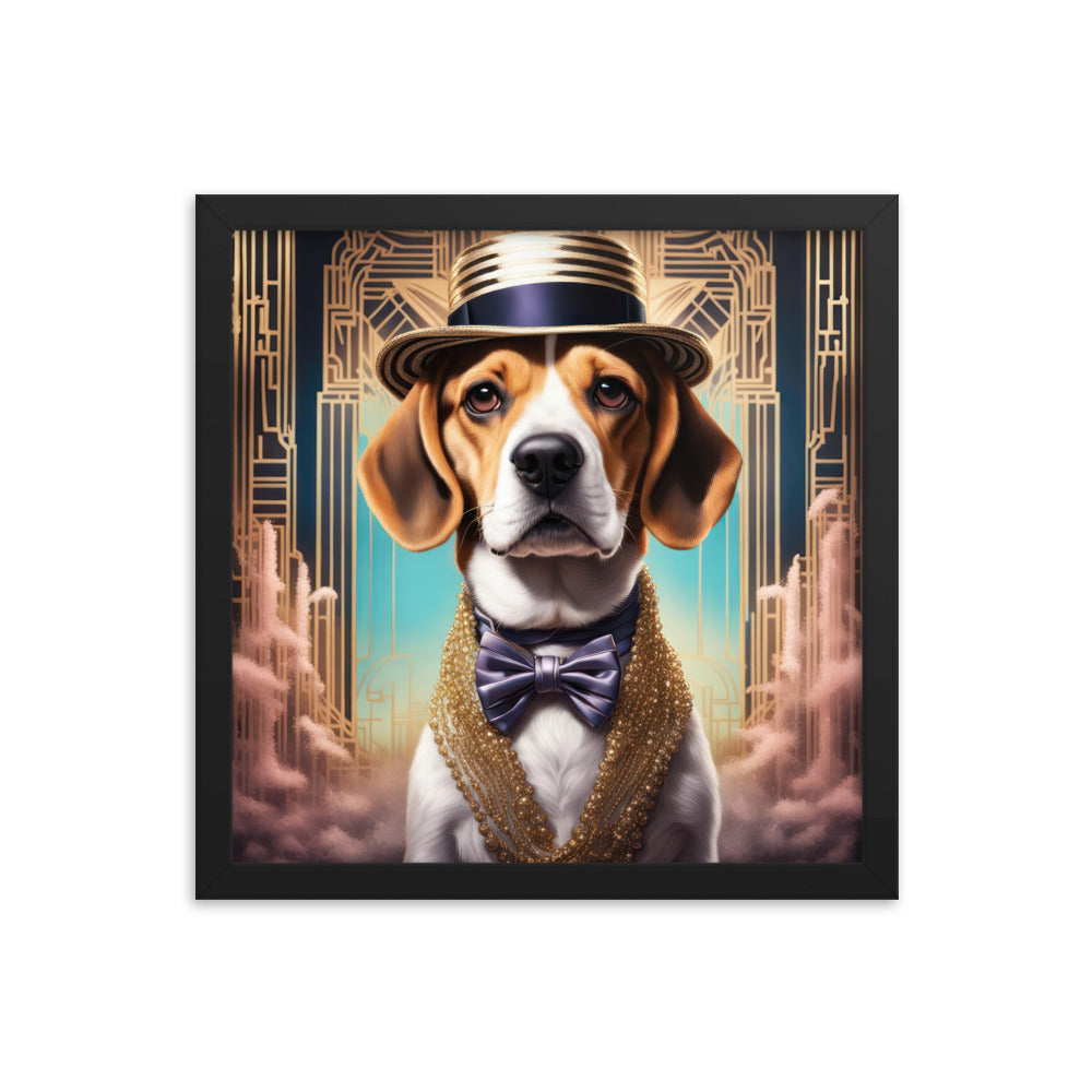 Beagle- Framed photo paper poster v2