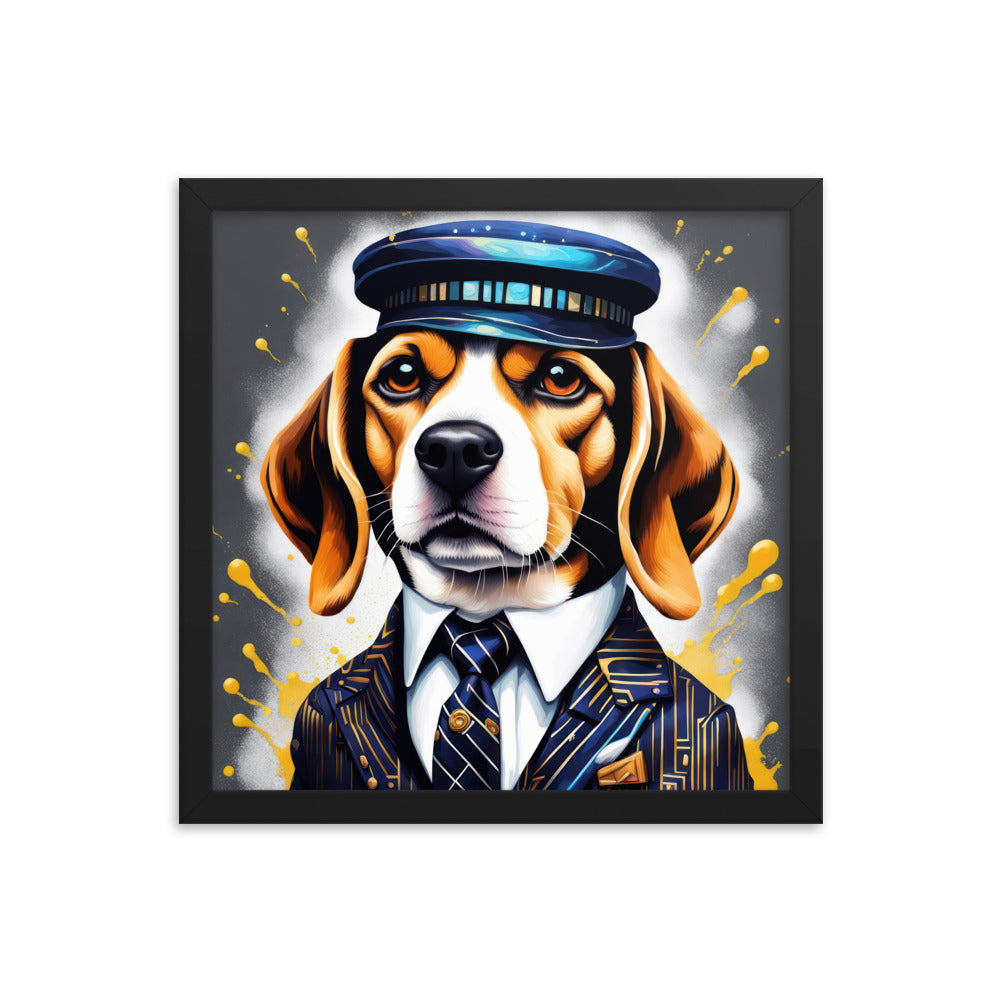 Beagle- Framed photo paper poster v5