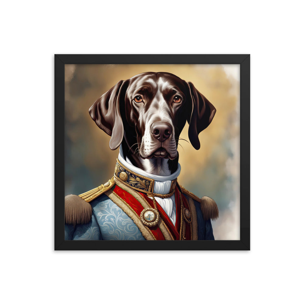 German Shorthaired Pointer- Framed photo paper poster v4