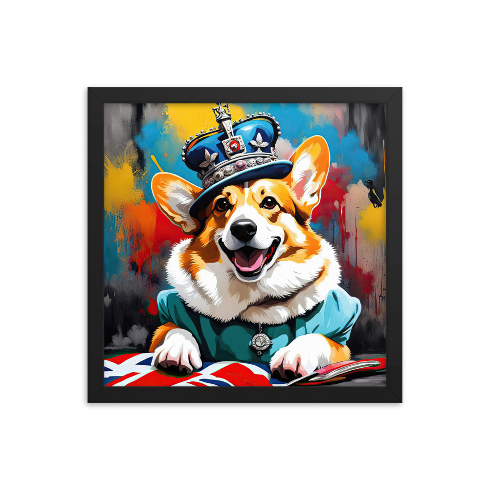 Pembroke Welsh Corgi- Framed photo paper poster v2