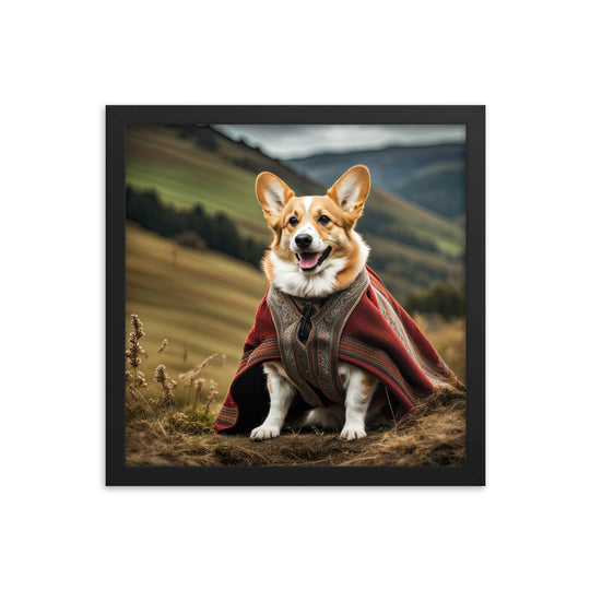 Pembroke Welsh Corgi- Framed photo paper poster v4