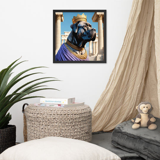 Framed photo paper poster-Cane Corso