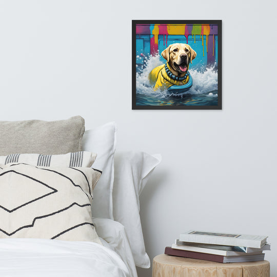 Framed photo paper poster-Labrador Retriever