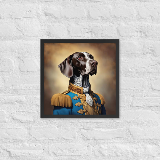 German Shorthaired Pointer- Framed photo paper poster v2