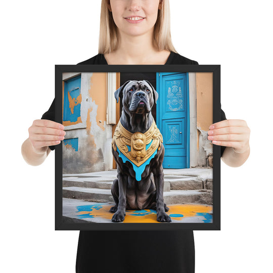 Framed photo paper poster-Cane Corso V2