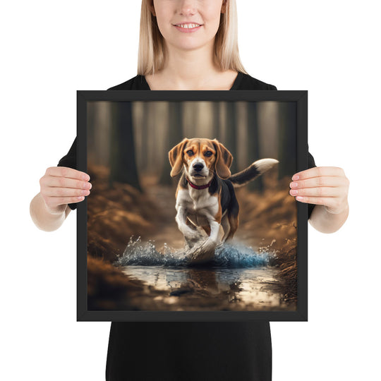 Beagle- Framed photo paper poster v3