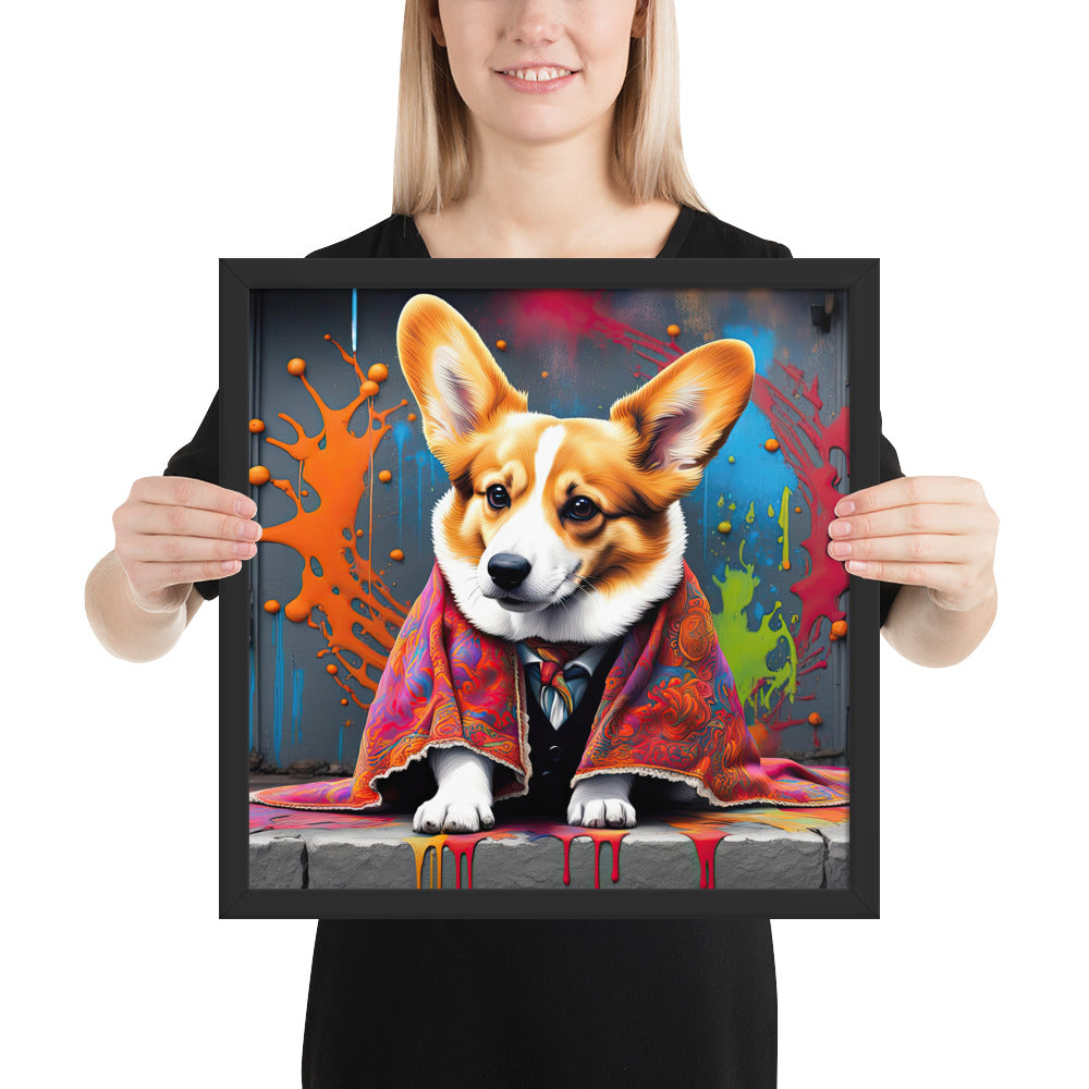 Pembroke Welsh Corgi- Framed photo paper poster v3