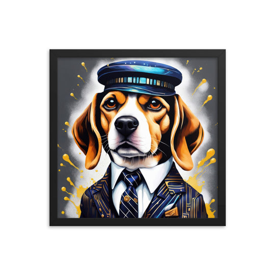 Beagle- Framed photo paper poster v5