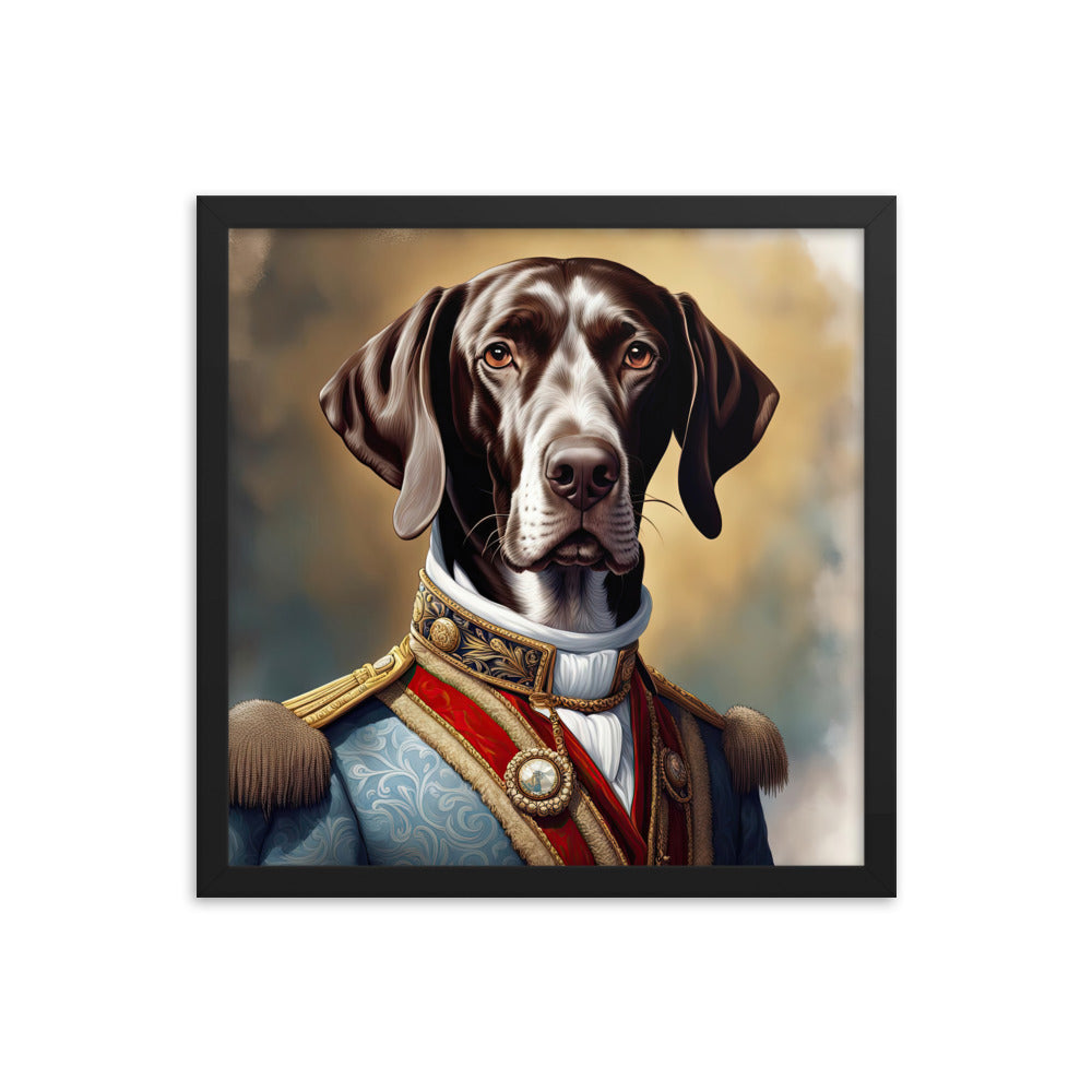 German Shorthaired Pointer- Framed photo paper poster v4