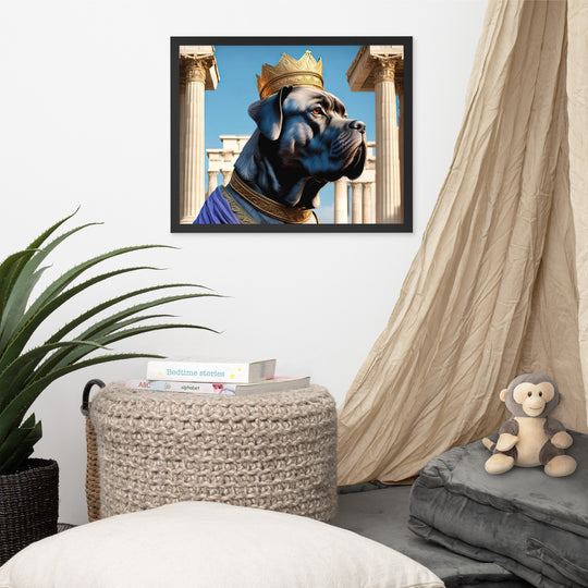 Framed photo paper poster-Cane Corso