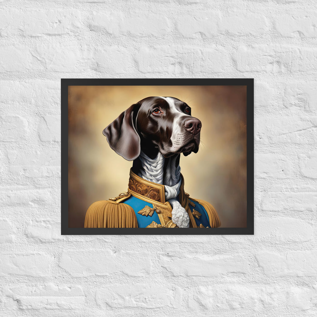 German Shorthaired Pointer- Framed photo paper poster v2