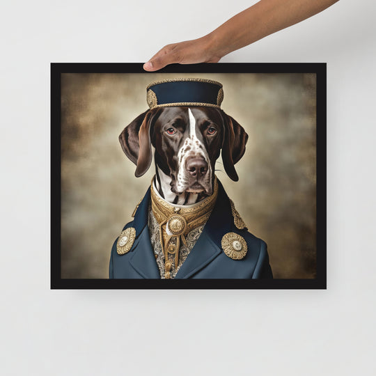 German Shorthaired Pointer- Framed photo paper poster v3