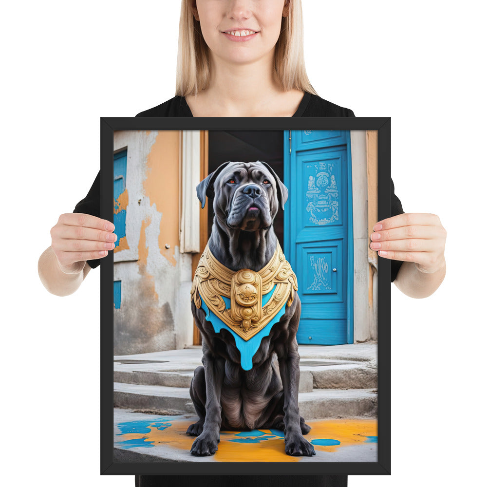 Framed photo paper poster-Cane Corso V2