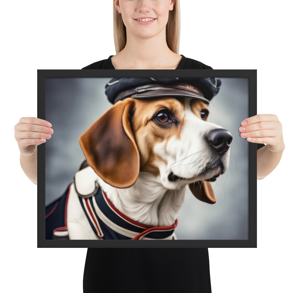 Beagle- Framed photo paper poster v4