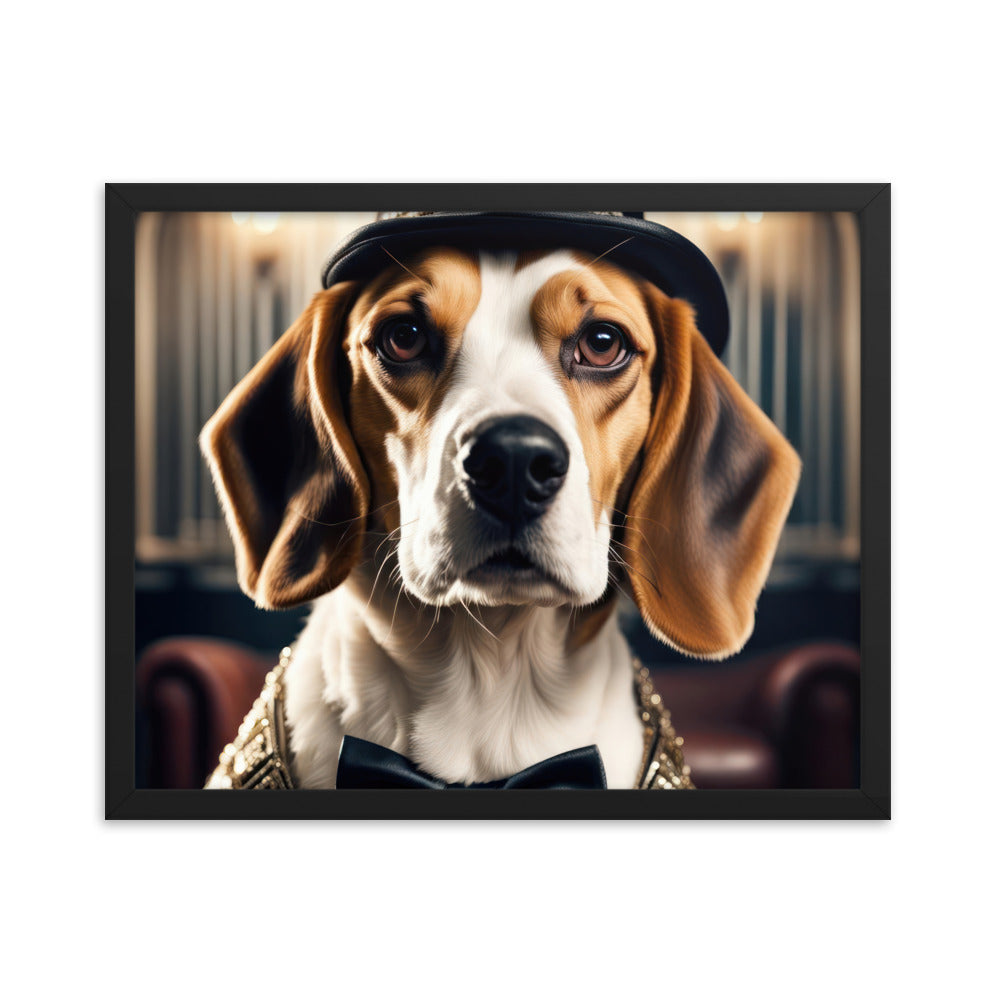 Beagle- Framed photo paper poster