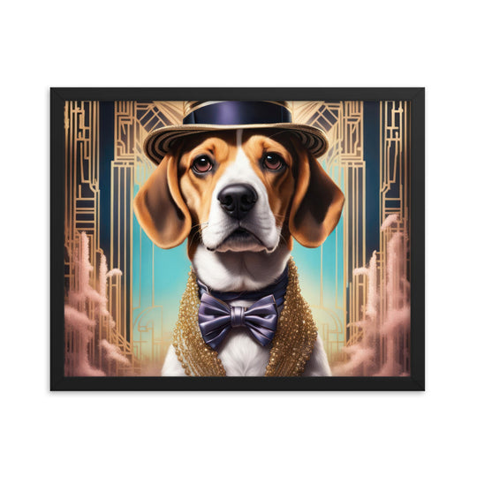 Beagle- Framed photo paper poster v2