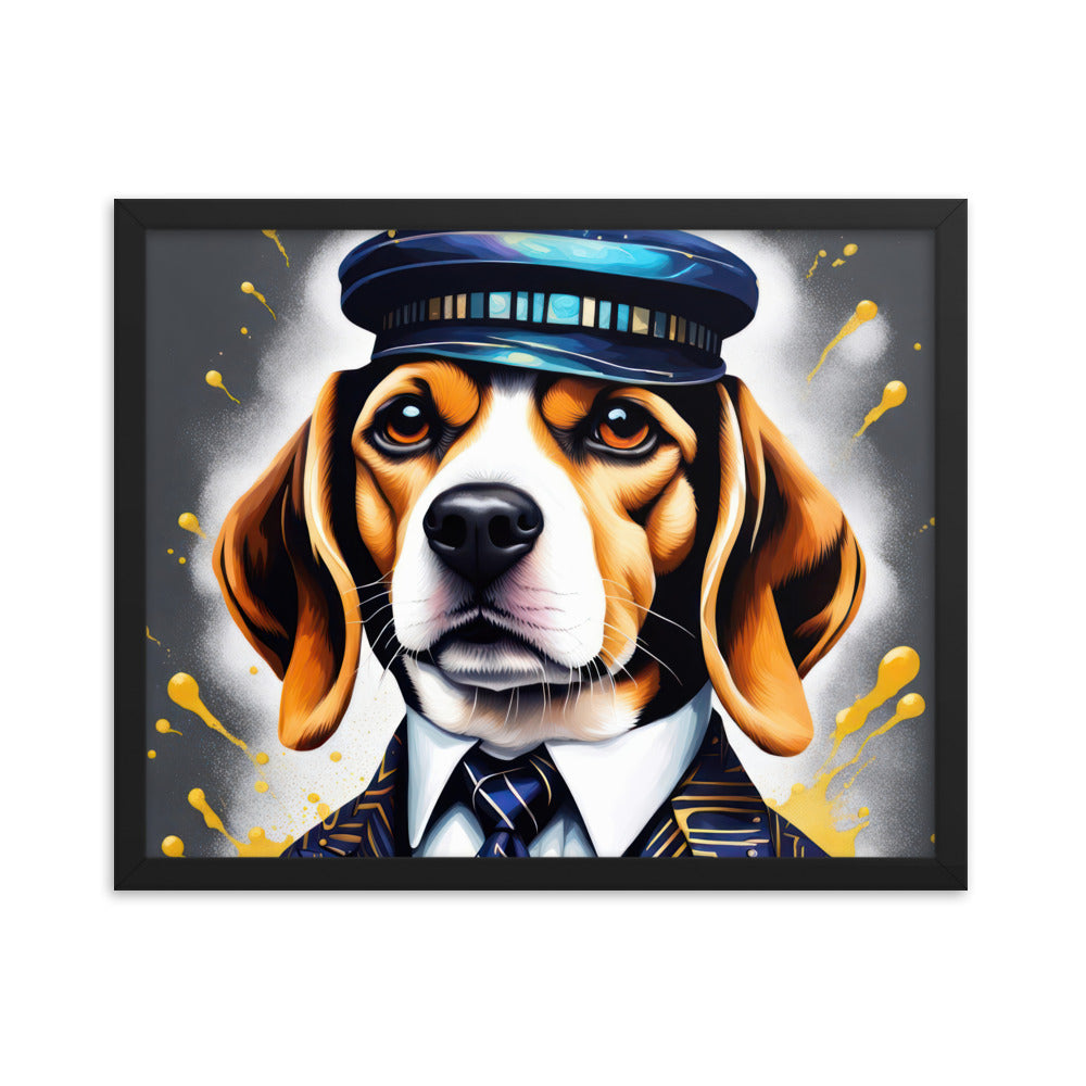 Beagle- Framed photo paper poster v5