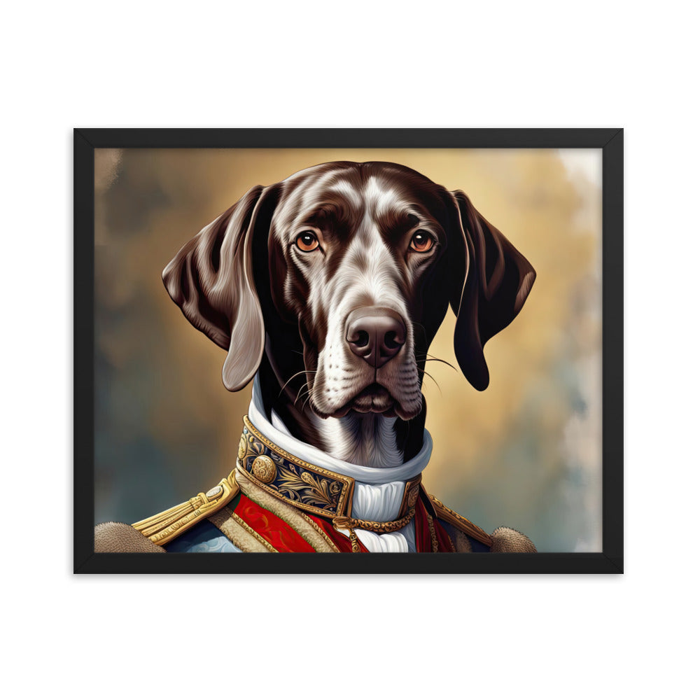 German Shorthaired Pointer- Framed photo paper poster v4