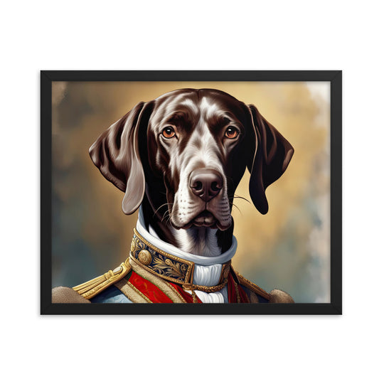 German Shorthaired Pointer- Framed photo paper poster v4