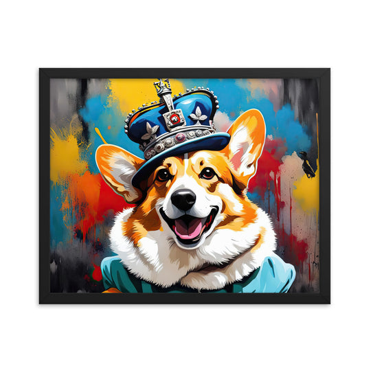 Pembroke Welsh Corgi- Framed photo paper poster v2