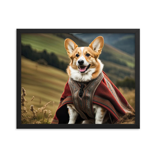 Pembroke Welsh Corgi- Framed photo paper poster v4