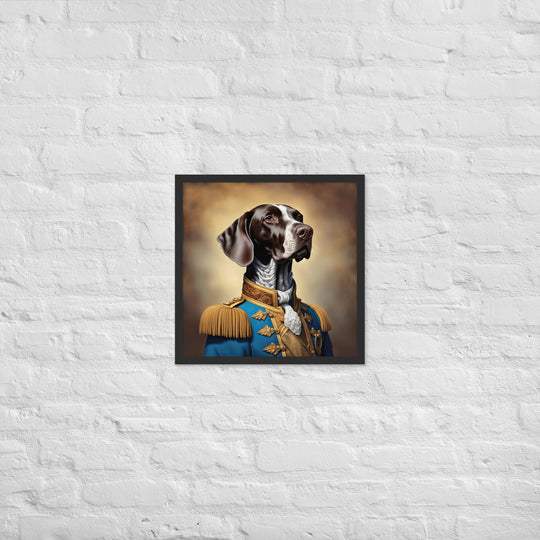 German Shorthaired Pointer- Framed photo paper poster v2