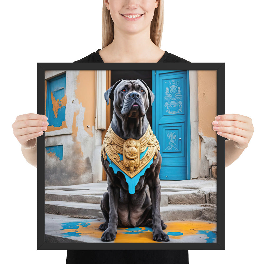 Framed photo paper poster-Cane Corso V2