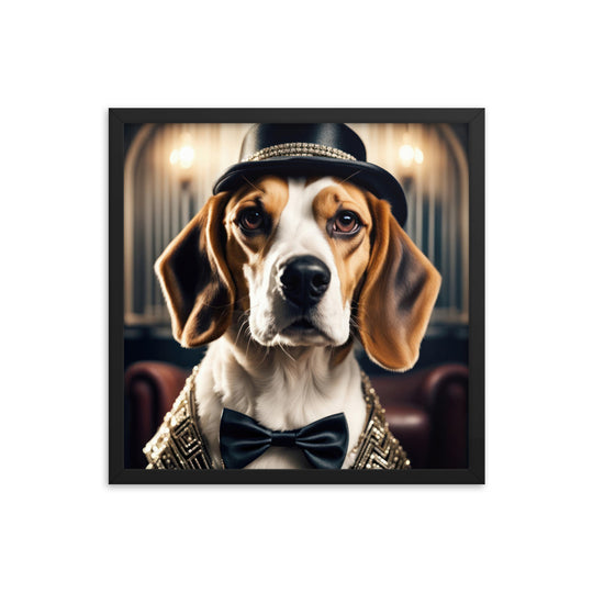 Beagle- Framed photo paper poster