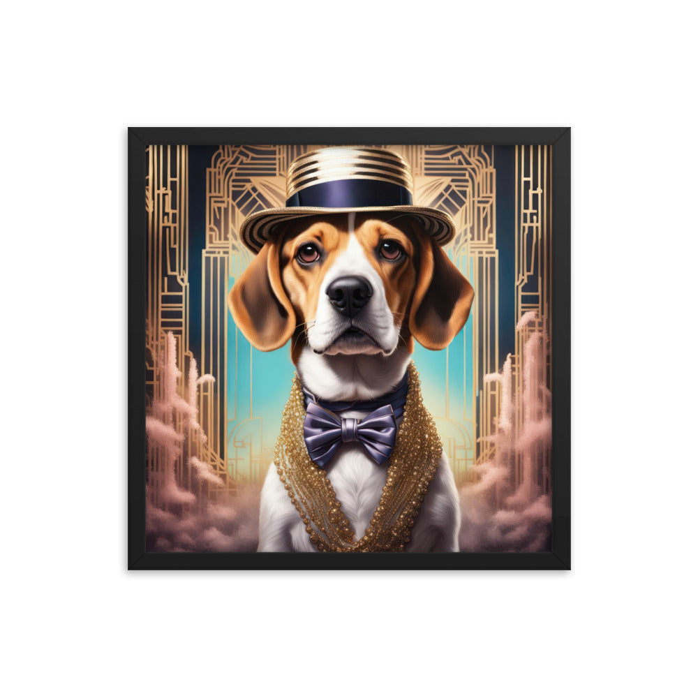 Beagle- Framed photo paper poster v2