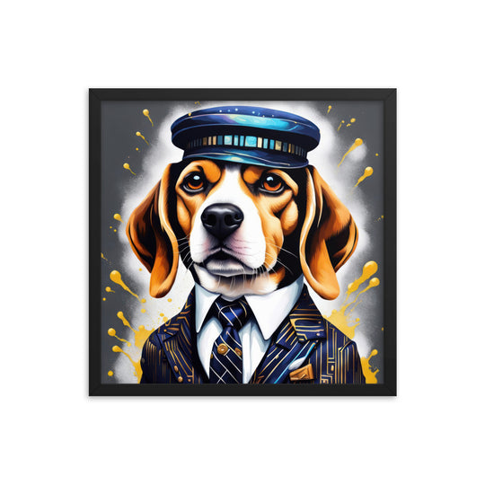 Beagle- Framed photo paper poster v5