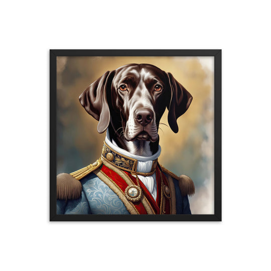 German Shorthaired Pointer- Framed photo paper poster v4