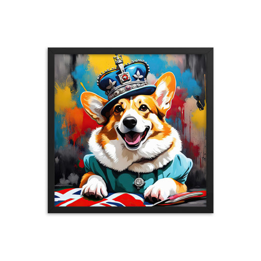 Pembroke Welsh Corgi- Framed photo paper poster v2